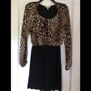 Cheetah print dress